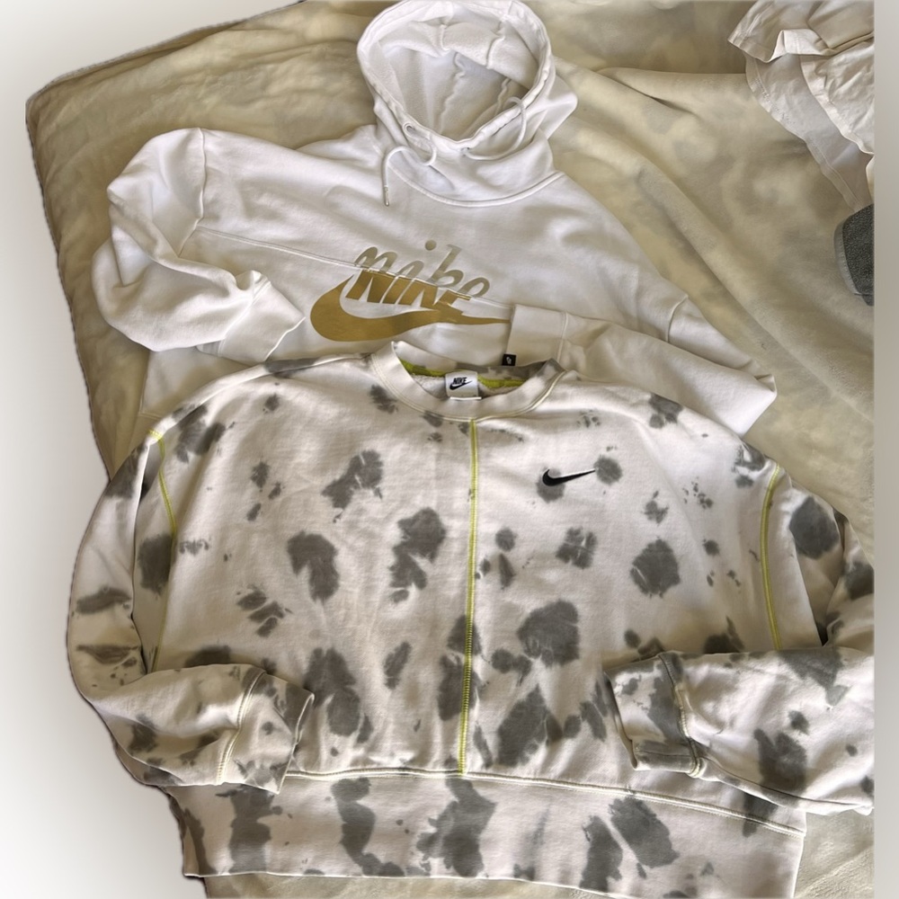 Nike Lot of two cropped sweatshirts hooded oversized S/M very nice pieces 🔥